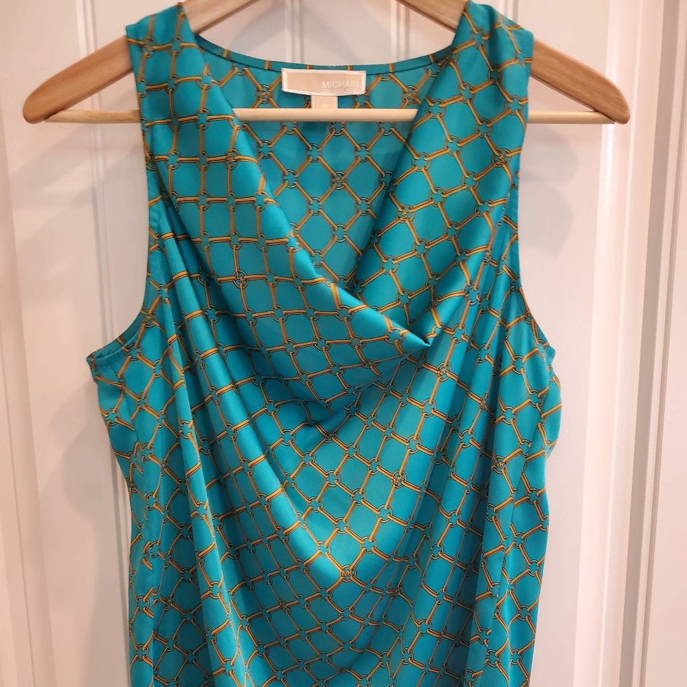Michael Kors Sleeveless Blouse (drape cowl neck)